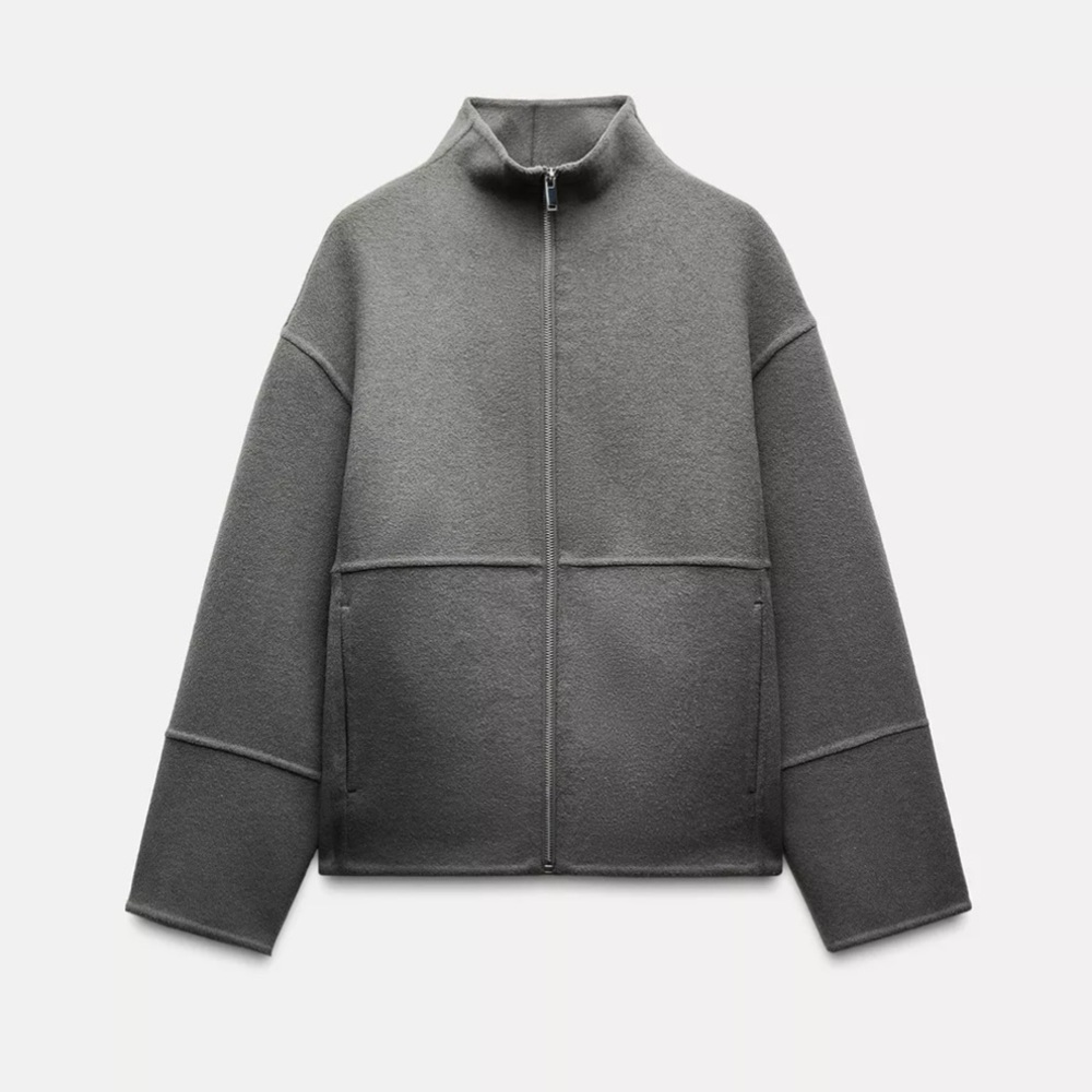 ZARA WOOL BLEND JACKET
ZW COLLECTION
Color: GRAY MARL * Size: L - Picture 1 of 11